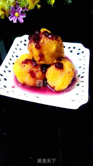 Blueberry and Sweet Potato Mashed recipe