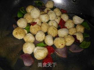 Stir-fried Chicken Tofu Meatballs recipe