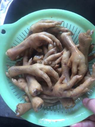 Food Stalls Chicken Feet with Cold Sauce recipe