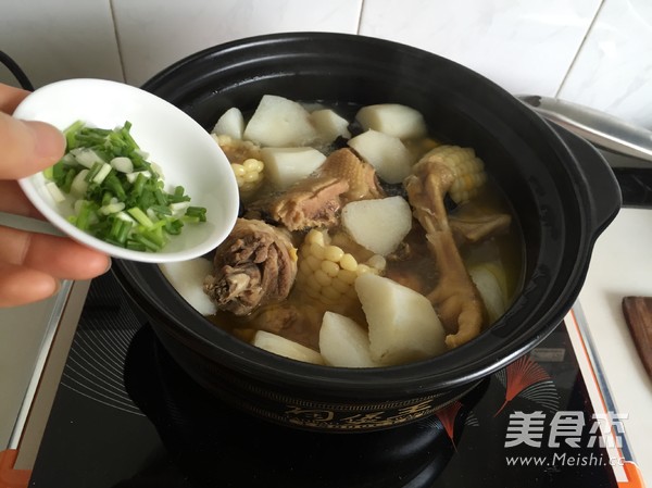 Corn Yam Hen Soup recipe