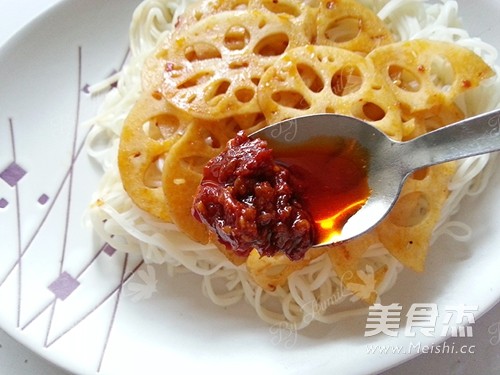 Lotus Root Noodles with Spicy Sauce recipe