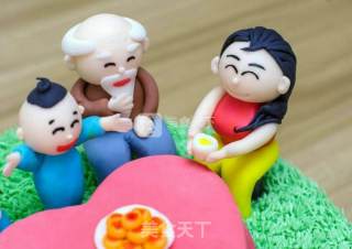 #新良第一节婚纱大赛# Love and Reunion Theme Fondant Doll Butter Cake recipe