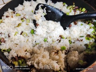 Fried Rice with Barbecued Pork and Garlic Sprouts recipe