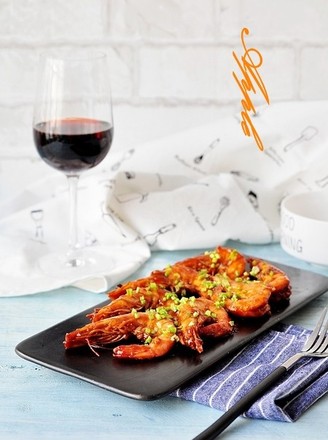 Garlic Red Wine Shrimp recipe
