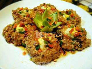 Crab Noodle Steamed Meat Omelet recipe