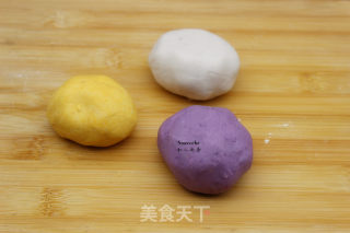 Colorful Taro Balls recipe