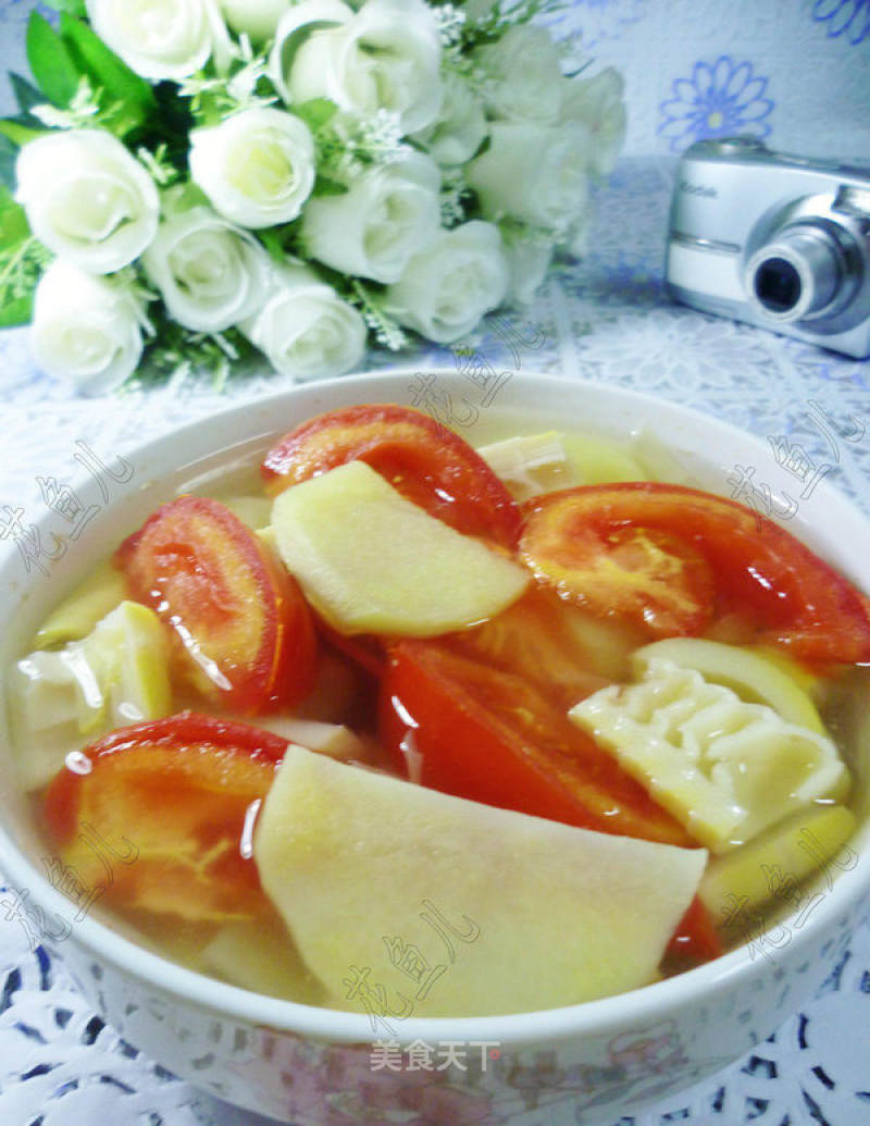 Lamb's Tail Bamboo Soup with Tomato and Potato Soup recipe