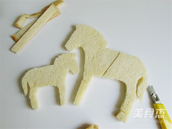 Afternoon Snack Zebra Toast Slices recipe