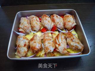 #aca烤明星大赛#pineapple Cumin Chicken Wings recipe