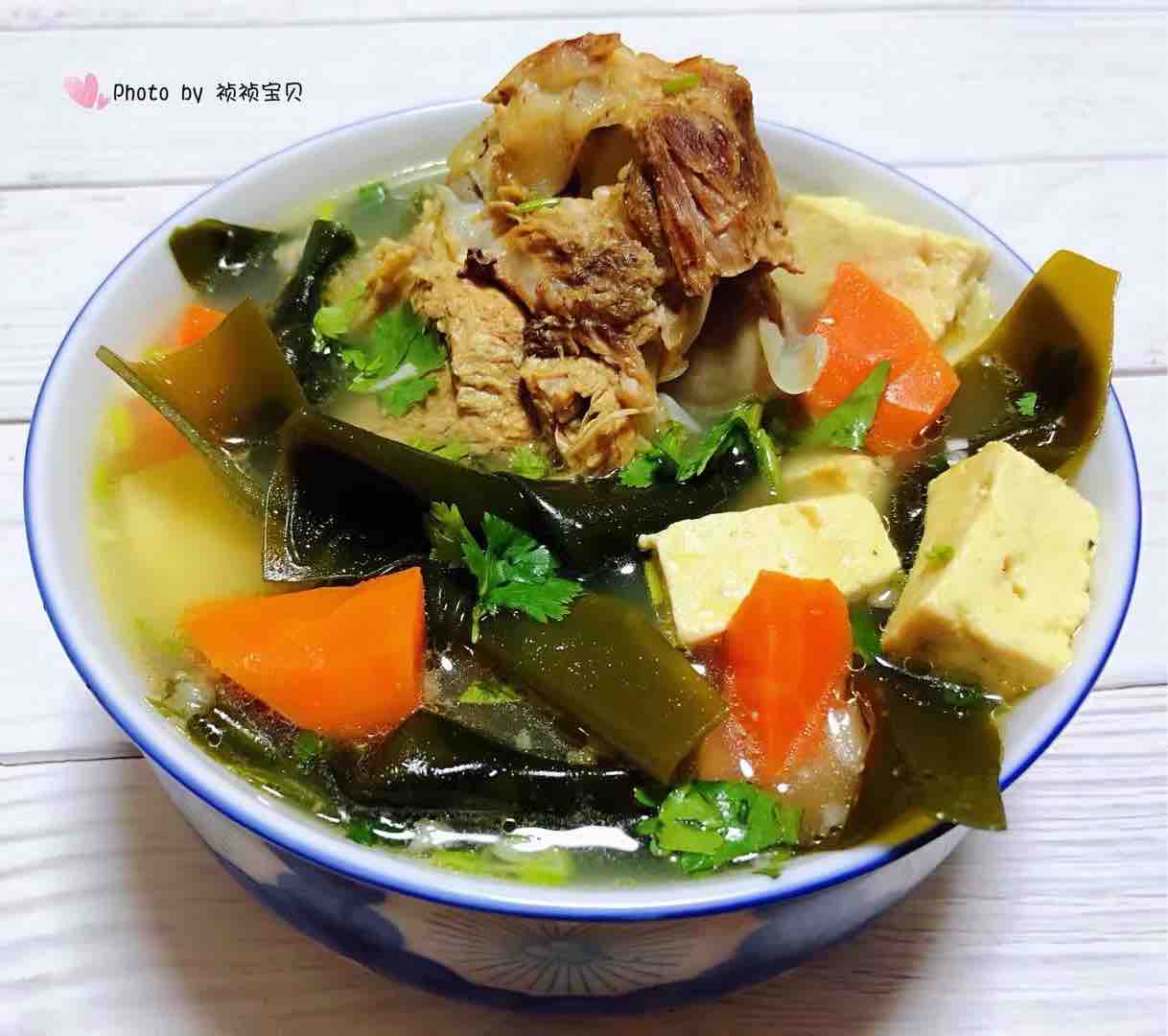 Seaweed Tofu Soup recipe