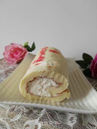 #柏翠大赛#hand-painted Cream Cake Roll recipe