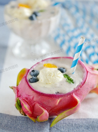 Dragon Fruit Ice Cream Milkshake
