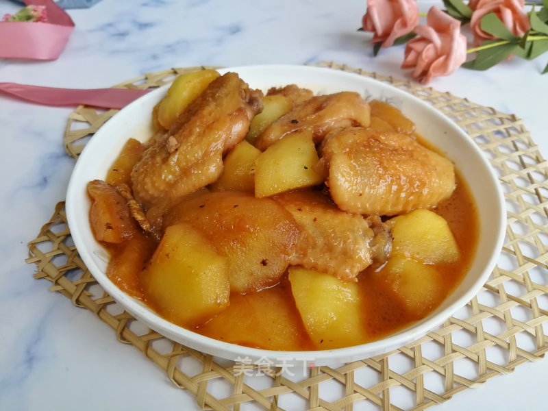 Apple Roasted Chicken Wings recipe