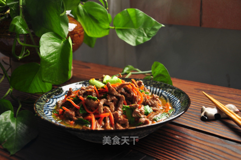 Stir-fried Beef with Garlic recipe