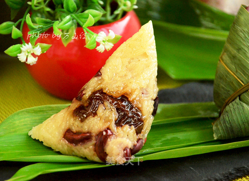 Red Kidney Bean and Double Date Zongzi recipe