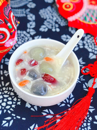 Dumplings with Chinese Dates, Goji Berries and Fermented Grains recipe