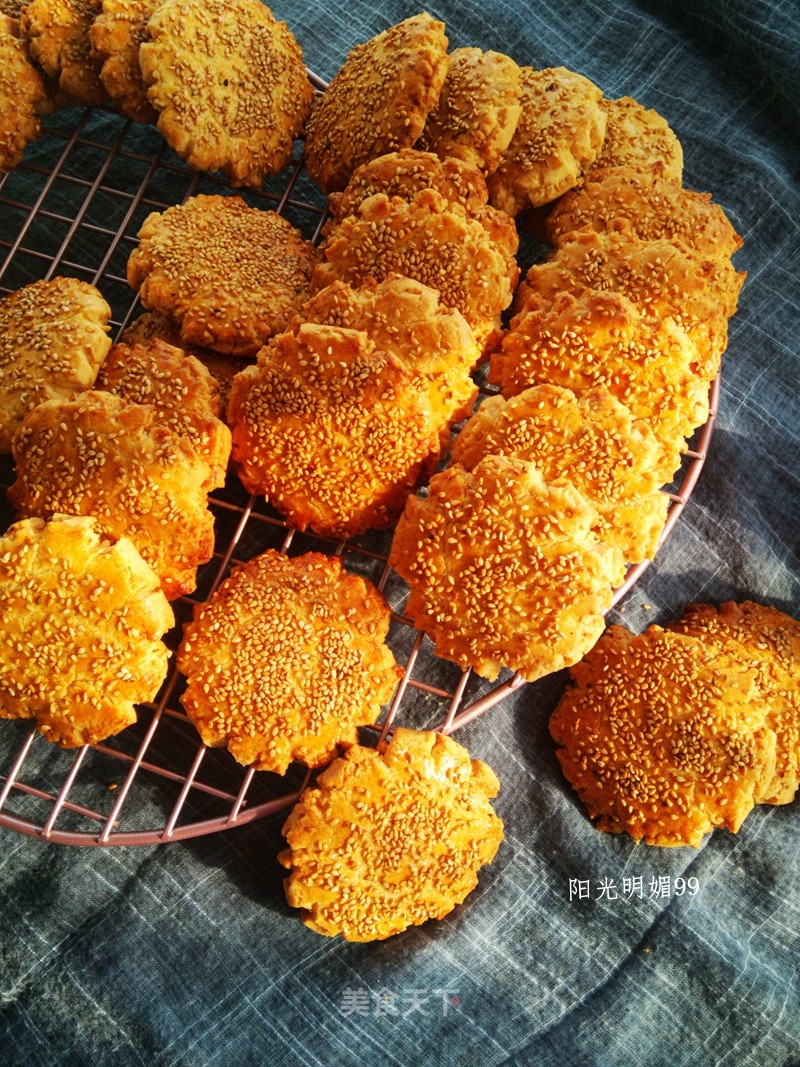 [henan] Sesame Crispy Cookies recipe