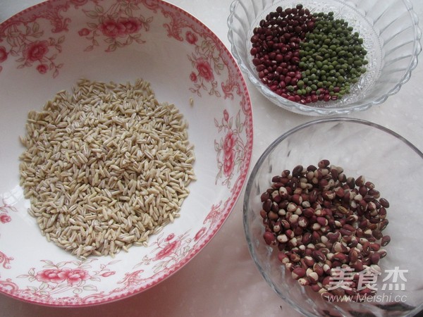 Oatmeal Fragrant Rice and Bean Porridge recipe