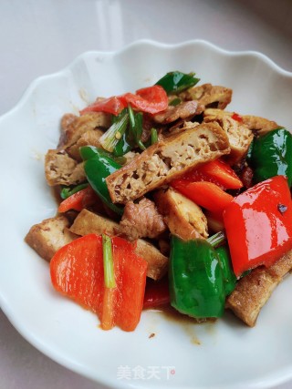 Fried Tofu and Stir-fried Chili recipe