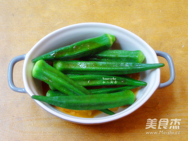 Okra with Salad Dressing recipe