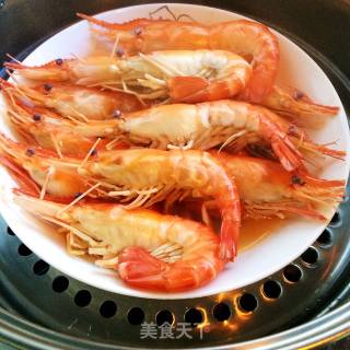 Steamed Big Head Shrimp recipe