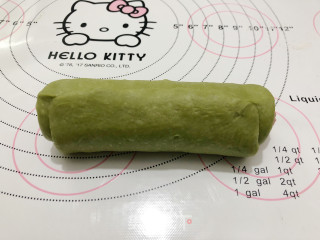 Matcha Hot Dog Sausage Bread recipe