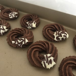Mocha Wreath Cookies/chocolate Coffee Cookies recipe