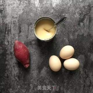 Purple Sweet Potato Omelet recipe