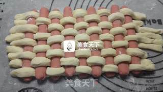 #aca烤明星大赛# Hot Dog Sea Salt Cheese Bread recipe