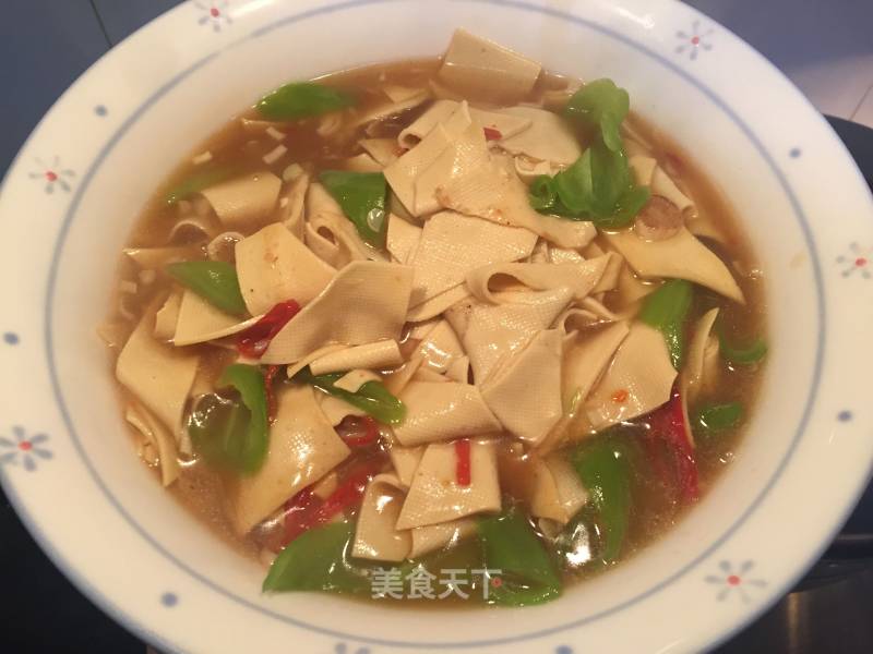 Dried Tofu with Hot Peppers recipe