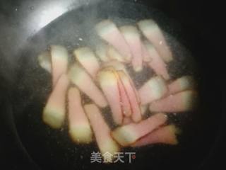 Fried Bacon with Snow Peas recipe