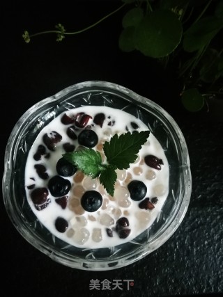 Summer Dessert~blueberry*red Bean*sago Sauce recipe