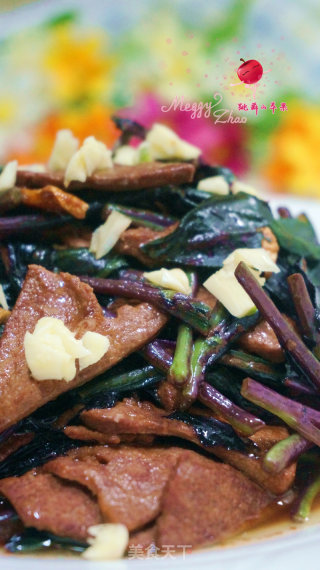 Stir-fried Liver Tip with Purple Beetroot recipe