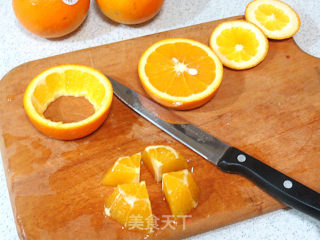 Lovely [mini Orange Fruit Plate] recipe