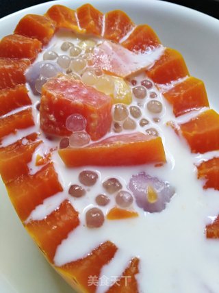 Confinement Meal Series-papaya Milk and Sago Milk recipe