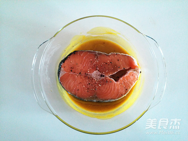 Curry Salmon Baked Sushi recipe