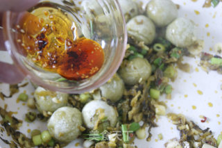 Unique Flavor of Yunnan Specialties-fried Glutinous Rice Balls with Pickled Vegetables recipe