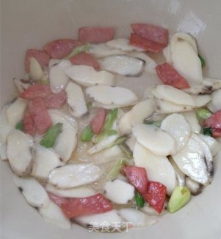 Fried Fungus with Yam recipe