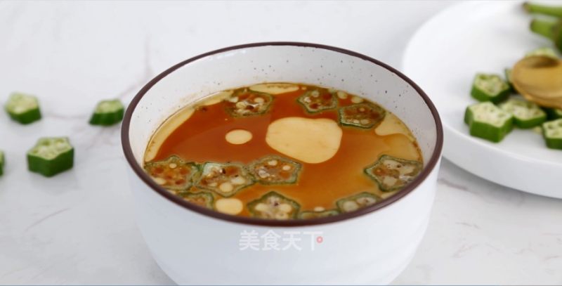 Super Tender Okra Steamed Egg recipe