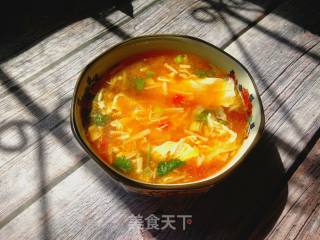 Enoki Mushroom and Egg Drop Soup recipe