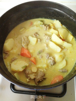 Curry Beef Brisket in Bisque Soup recipe