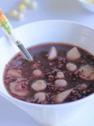 Black Rice Porridge with Yam and Lotus Seeds recipe