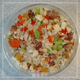 Colorful Rice and Rice, Who Can Resist ------baked Rice with Vegetables and Sausages recipe