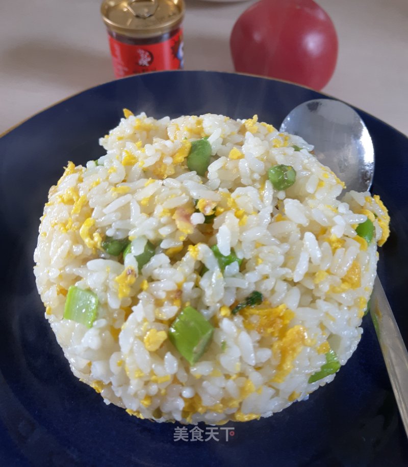 Fried Rice with Egg and Asparagus recipe