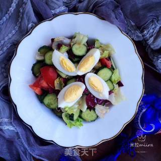 Seasonal Vegetables Mixed with Vinaigrette recipe