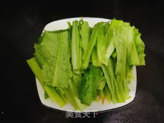 Stir-fried Yuba with Lettuce and Vegetables recipe