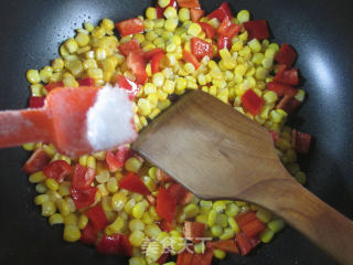 Stir-fried Corn Kernels with Red Pepper recipe