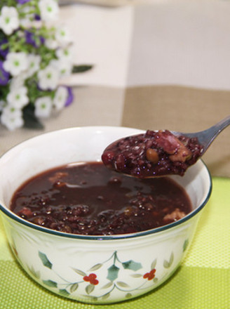 Walnut Purple Rice Porridge recipe