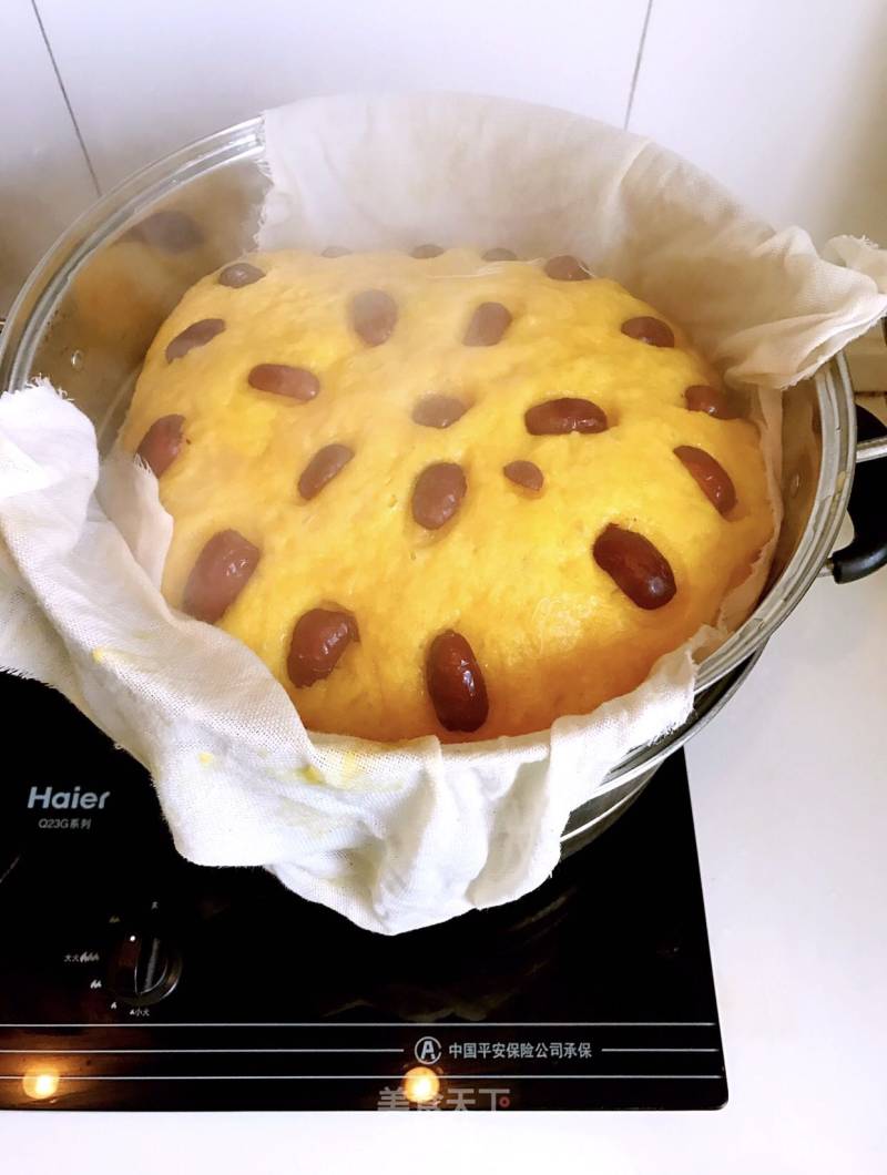 Pumpkin and Red Date Hair Cake recipe