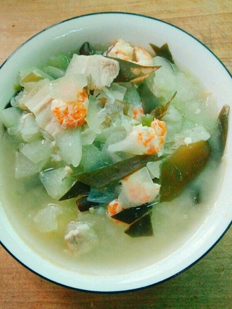 Winter Melon Shrimp Seaweed Soup recipe